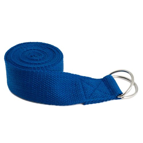 Yoga Riem D-ring Katoen Donkerblauw (183 cm)