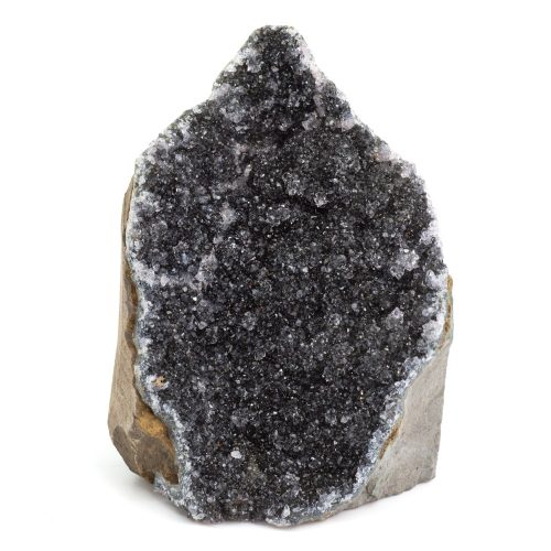 Ruwe Zwarte Amethist Edelsteen Geode Staand 80 - 100 mm