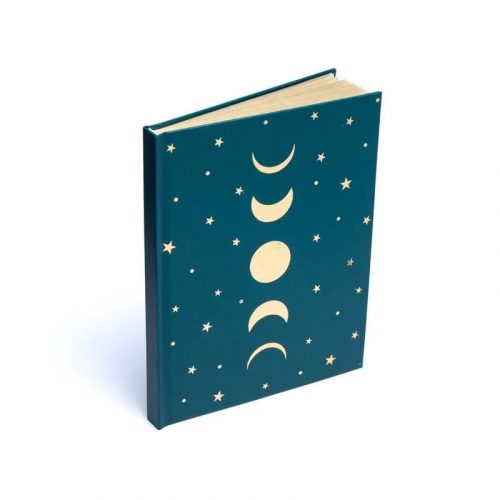 Notitieboek Maanfasen & Sterren Blauw (15 x 21 cm)