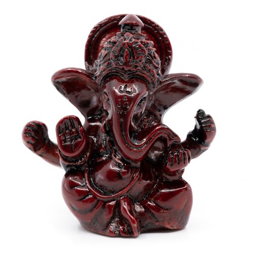 Ganesha Beeld Donkerrood (6 cm)