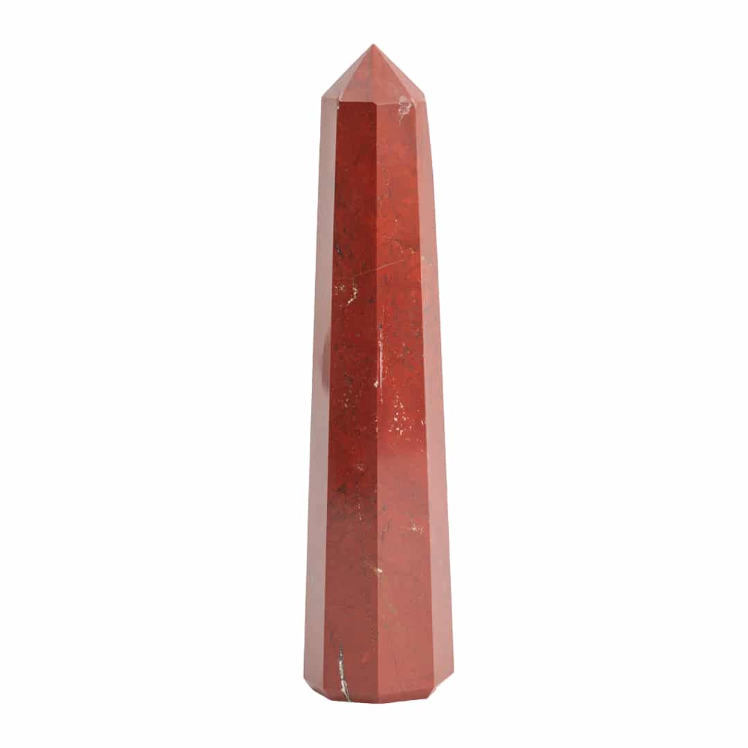 Edelsteen Obelisk Punt Rode Jaspis - 120-150 mm