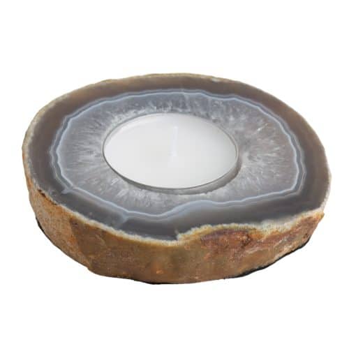 Waxinelichthouder Agaat Schijf (ca. 100 ~ 300 gram)