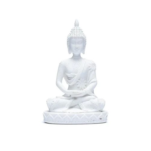 Boeddha Mediterend Wit (8 cm)