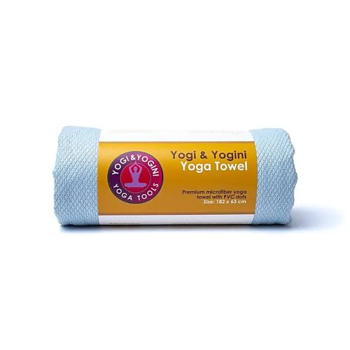 Yoga Handdoek PVC Antislip Lichtblauw