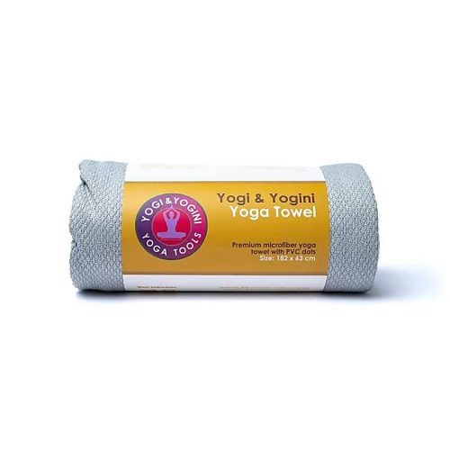 Yoga Handdoek PVC Antislip Lichtgrijs