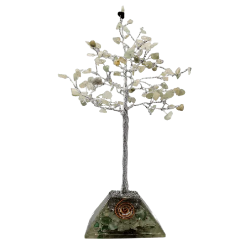 Edelsteenboom Groene Aventurijn Orgoniet - De Kracht Van Genezing -  18 cm
