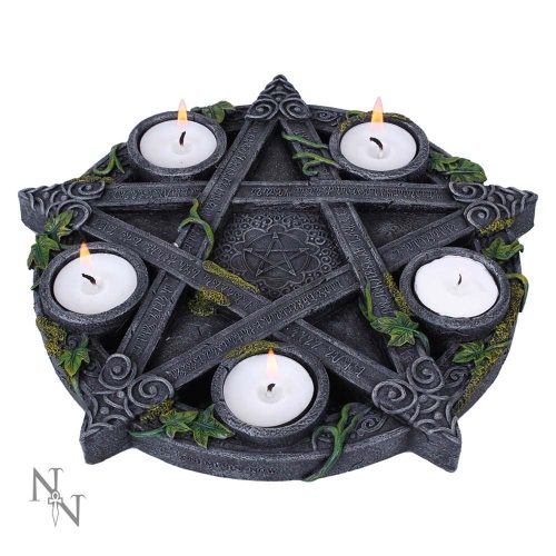 Nemesis Now - Wiccan Pentagram Tea light Holder 25.5cm
