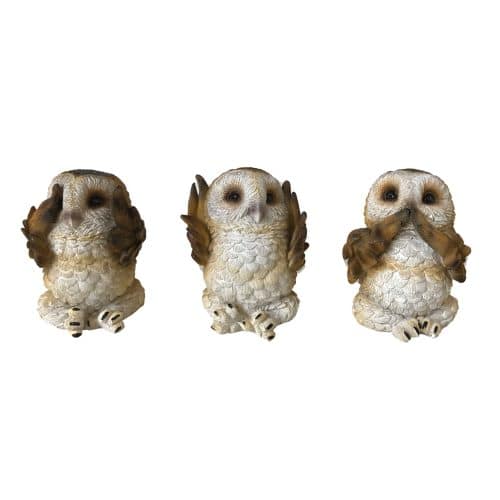 Nemesis Now - Three Wise Brown Owls 7.5cm