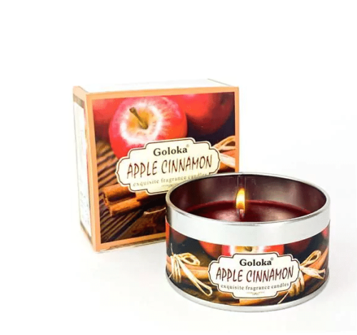 Goloka Geurkaars in blik - Apple Cinnamon