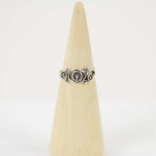 Zilveren Ring Mt. 6/52 met Bloemendesign - Dakini RB248