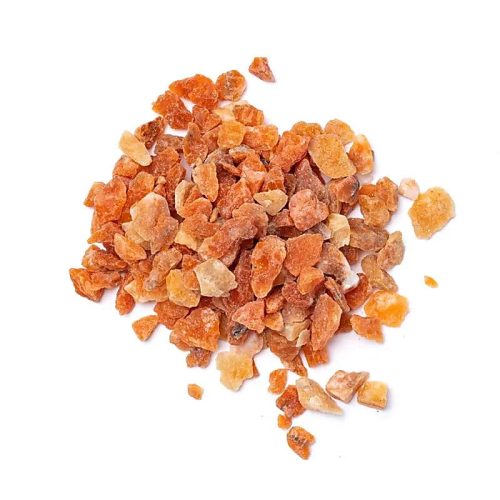 Braziliaanse Oranje Calciet Chips in Gerecyclede Kunststof Pot