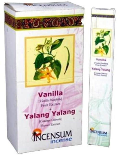 Incensum Wierook Pure Vanille Essentiële Oliën Kerala Zuid-India 10 Stokjes