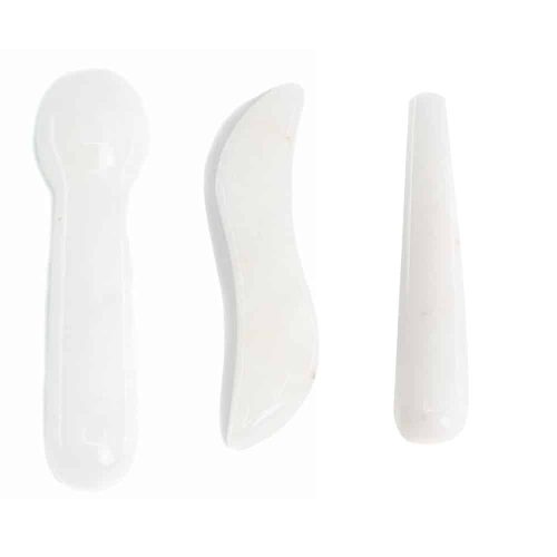 Witte Jade Yoni Wand Set - Bundel