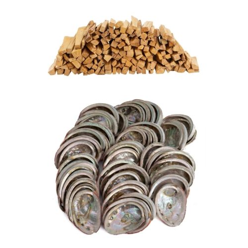 Palo Santo Sticks 1KG + Abalone Schelpen 1KG - Bulkverpakking