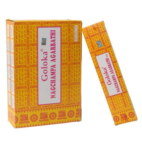 Goloka Wierookstokjes Nag Champa - Doos 12 x 16 gram