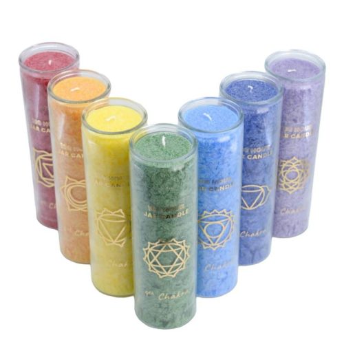 Fair Trade 7 Chakra Kaarsen Set (100 Branduren)