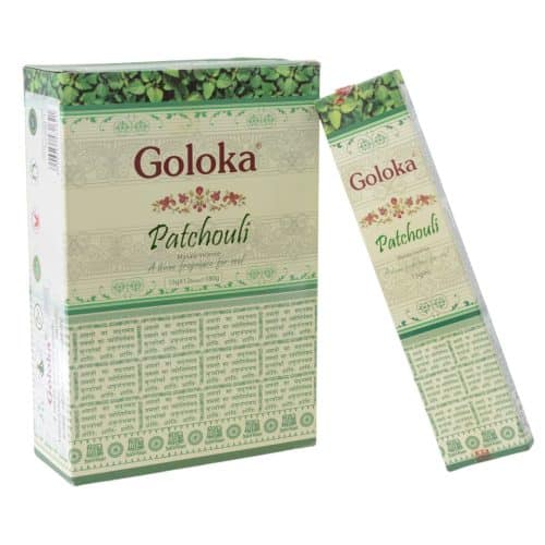 Goloka Premium Wierookstokjes Patchouli - Doos 12 x 15 gram